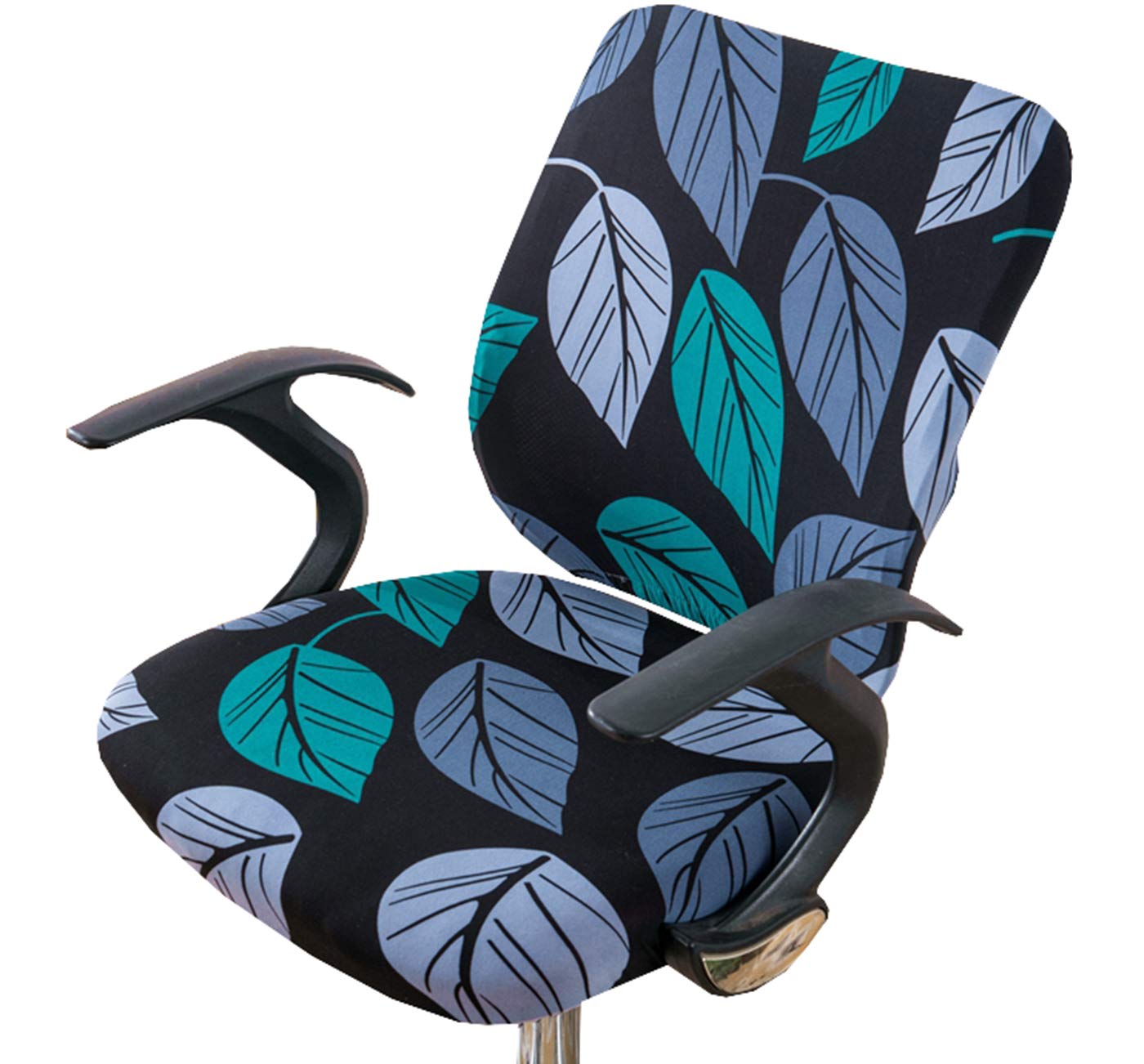 XNN Computer Office Chair Cover - Protective & Stretchable Universal Chair Covers Stretch Rotating Chair Slipcover (L)