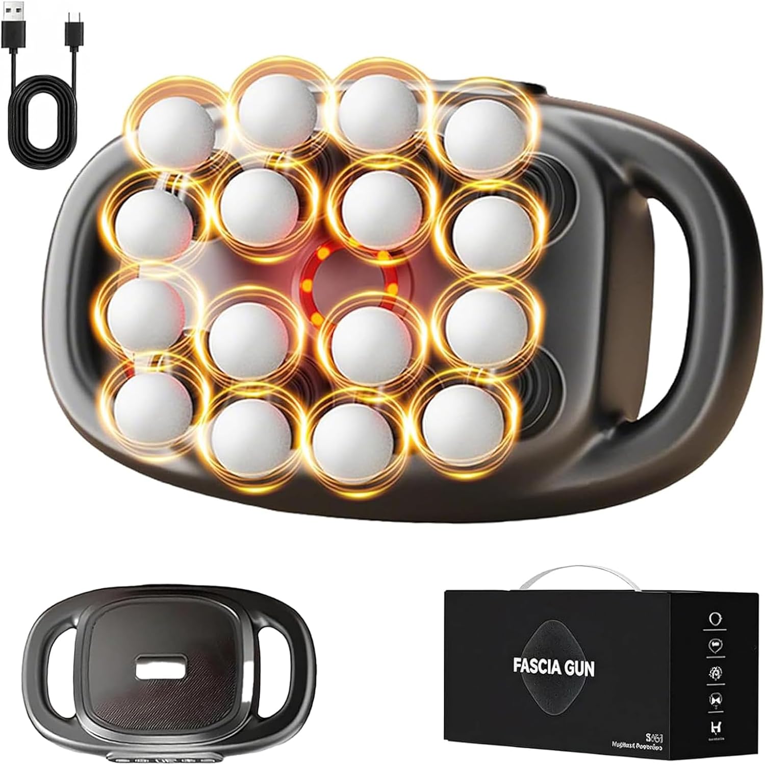 Verniqo Deep Massager, 2025 New Verniqo16 Head Massage, Deep Percussion Massager with 3 Modes & 30 Intensities, Gun deep, for Legs, Waist, Buttocks (16 Heads Gray) Verniqo Deep Massager, 2025 New Verniqo16 Head Massage, Deep Percussion Massager with 3 Modes & 30 Intensities, Gun deep, for Legs, Waist, Buttocks (16 Heads Gray)