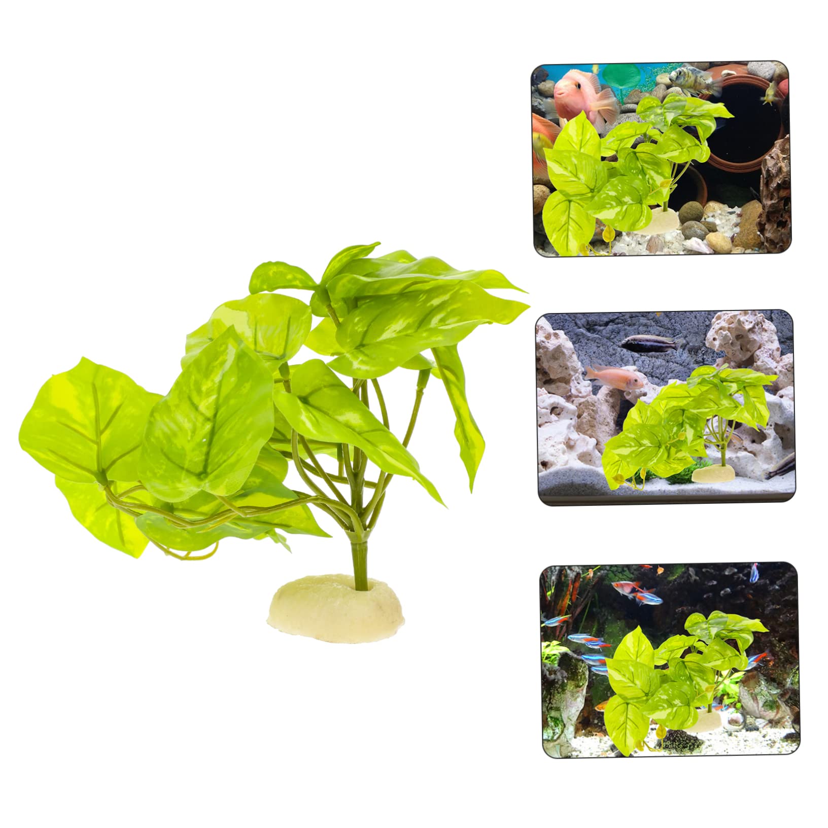 5kawałki Sztuczna Roślina Do Terrarium Dla Gadów Dekoracja Roślinna z Żywicy Naturalny Wygląd Idealna Do Akwarium i Terrarium Ornament Dla Zwierząt Ozdoba