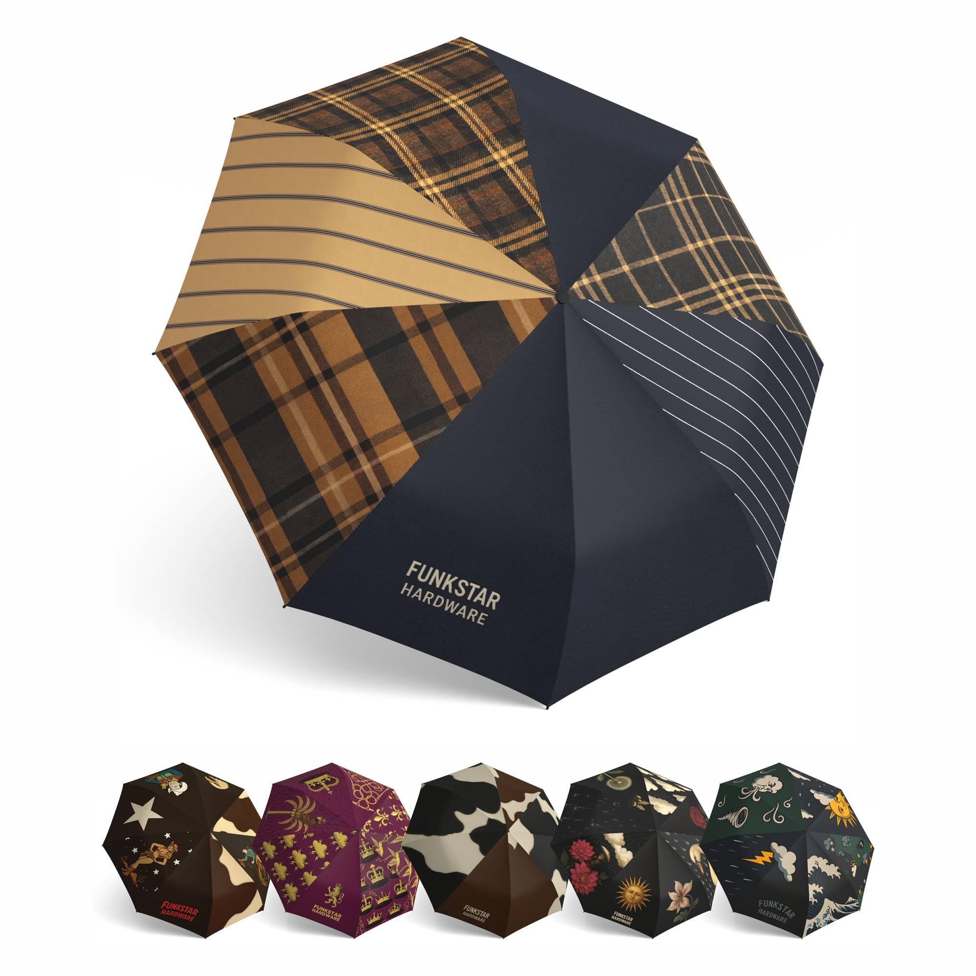 Funkstar Hardware Compact Folding Umbrella