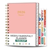 Ymumuda Academic Planner 2026, Daily Weekly and Monthly Calendar Planner (Jan. 2026-Dec. 2026),8.4