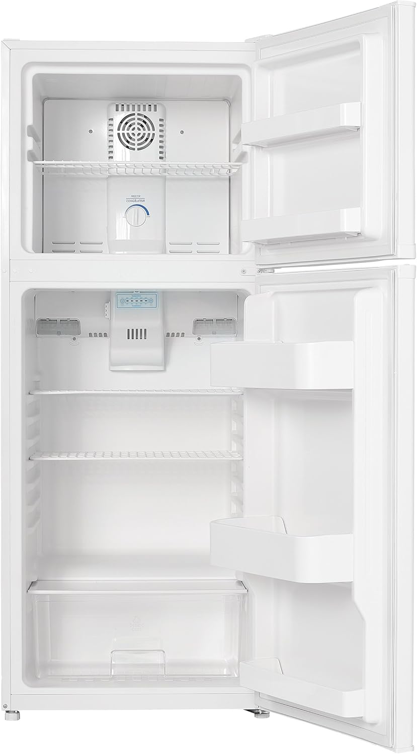 Danby DFF100C1WDB Frost-Free Refrigerator with Top-Mount Freezer, 9.9 Cubic Feet, White