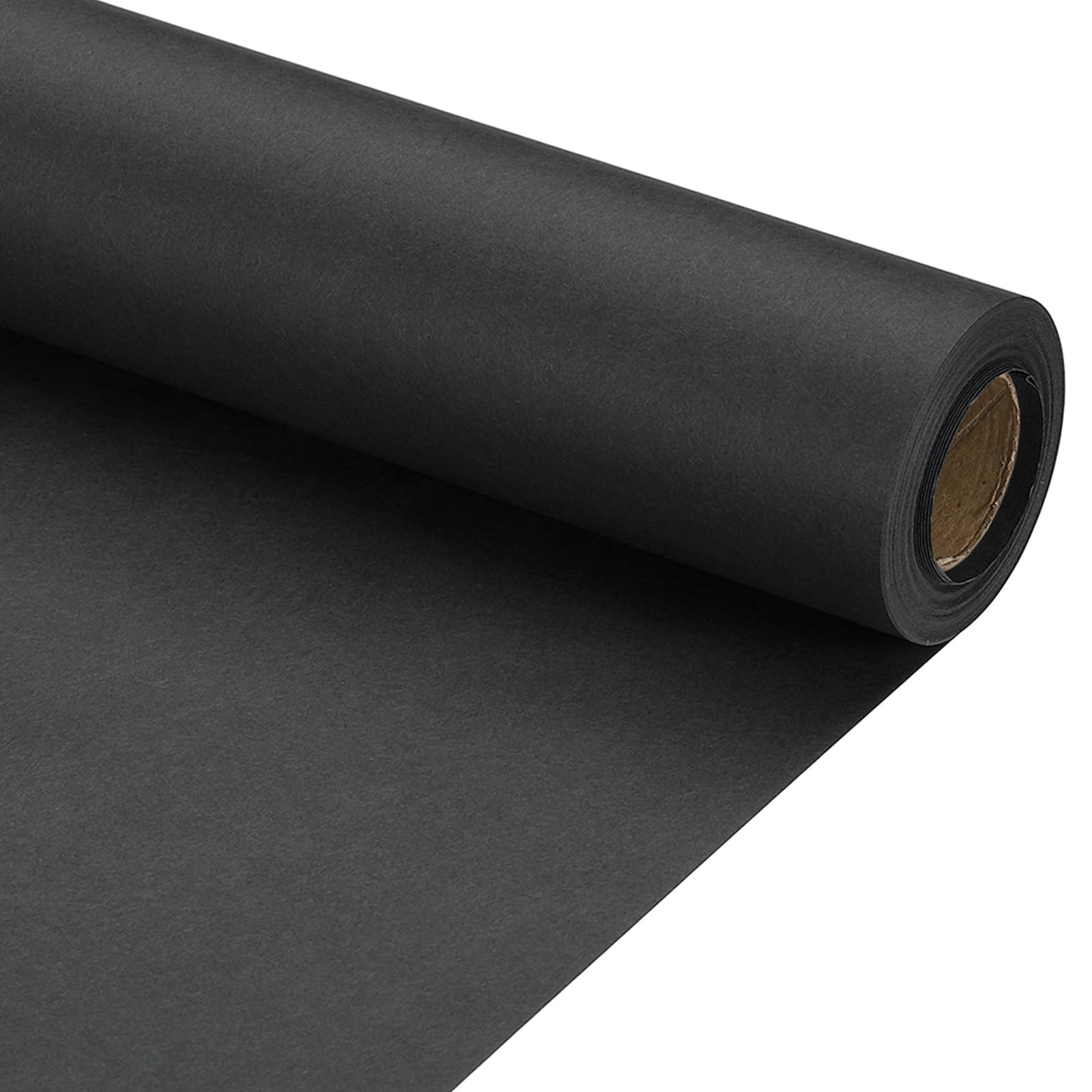 PATIKIL Wrapping Paper, 12" x 394"(33') 70 GSM Craft Paper Roll Kraft Packing Paper for Poster Bulletin Board Gift Wrapping, Black