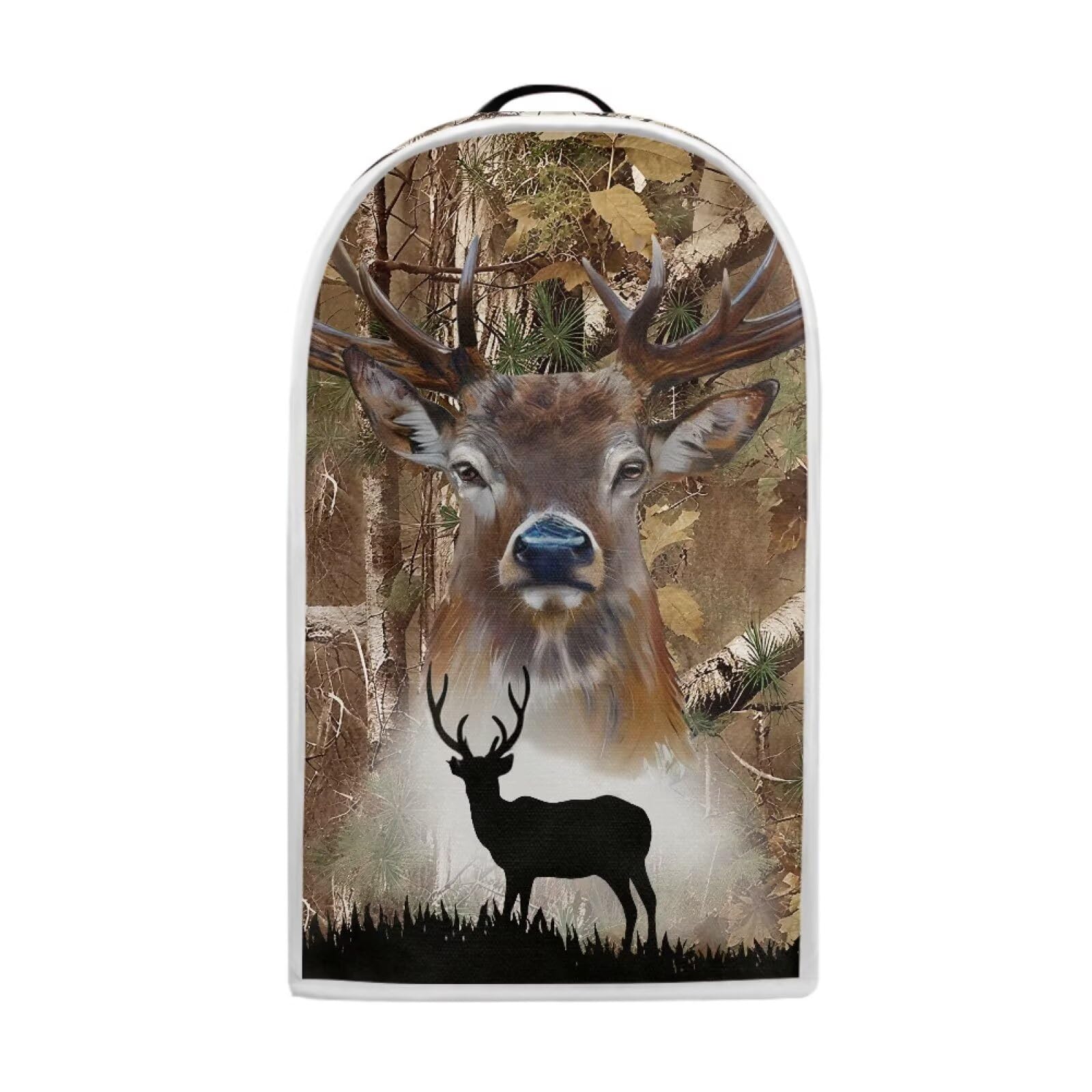 Talayituse Elk Hunting Camo Forest Print Blender Dust Cover, Fingerprint Protection Cover for Stand Mixer or Coffee Machine, Home Kitchen Appliance Covers for Stain Dust Resistant Supplies