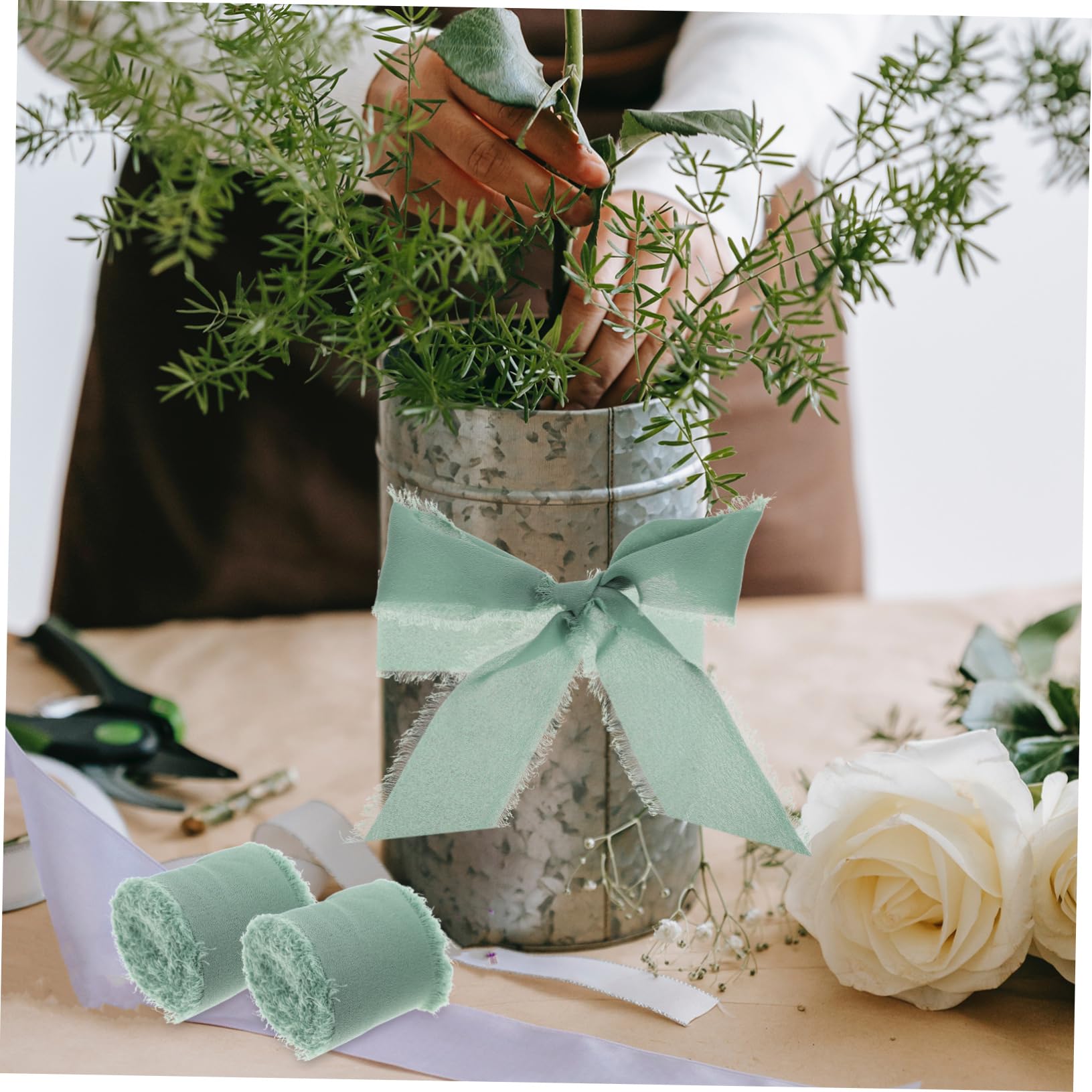 LALAFINA 9 Rollen Chiffonband Festliches Geschenkband Blumenverpackungsband Hochzeitsstraußbänder Bänder Zum Verpacken Von Geschenken -dekorband Schleife Polyester Braut Geschenkbox