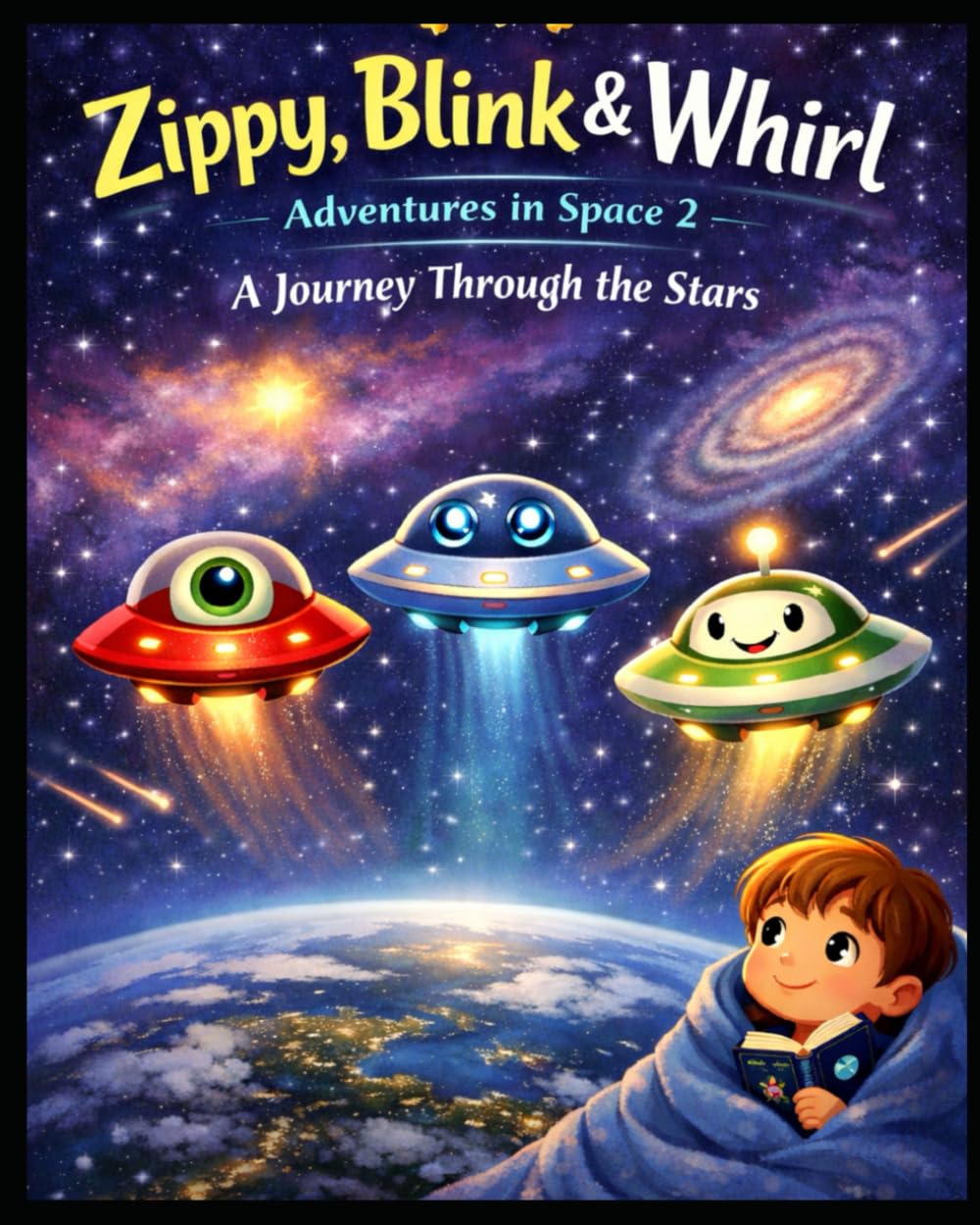 The Naughty Flying Saucers Explore the Cosmos: A Bedtime Space Adventure for Curious Kids