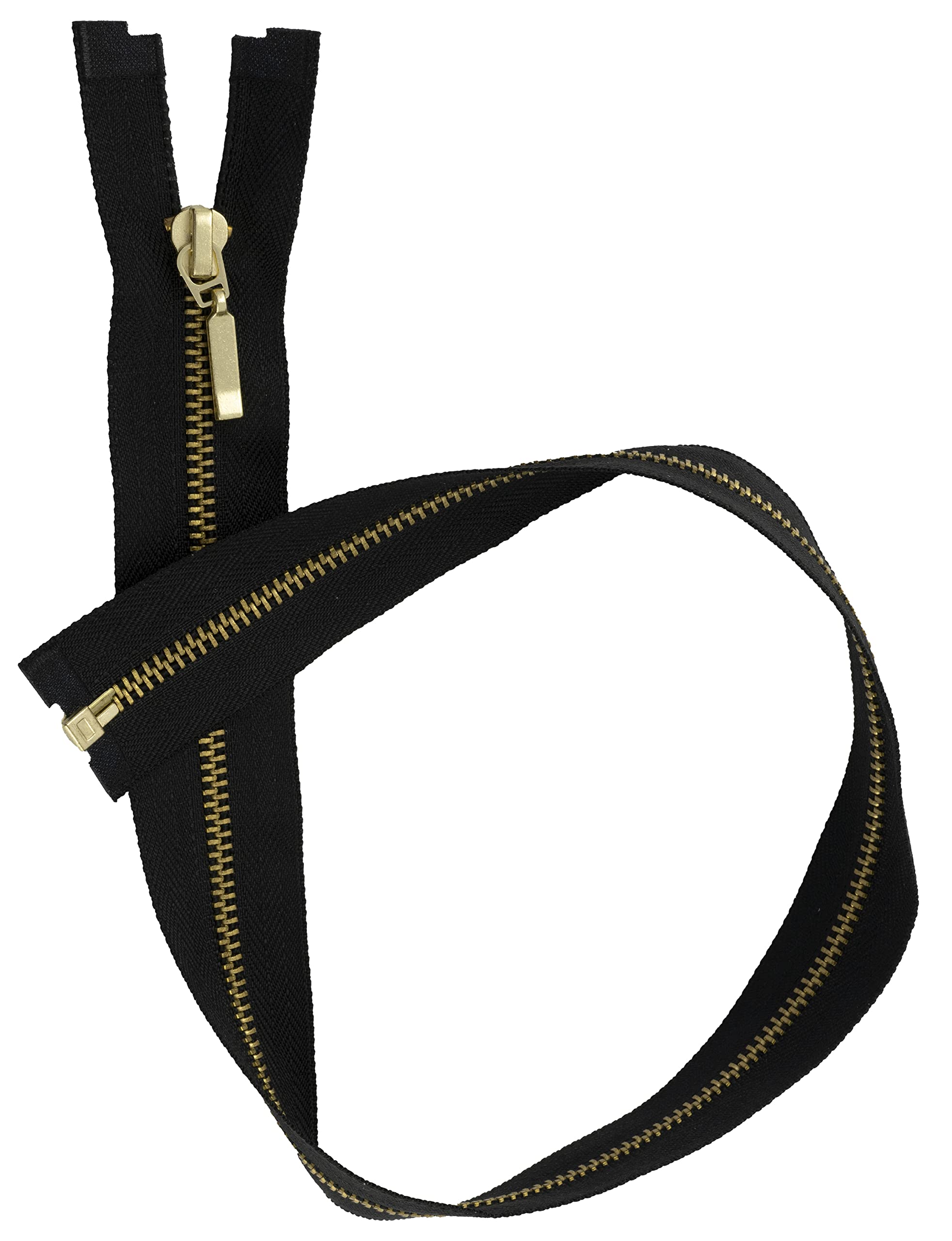 AERZETIX - C61347 Separable Metal Zip 45cm Black Slider Jeans Vests Leather Sewing Dress Clothing Trousers Haberdashery