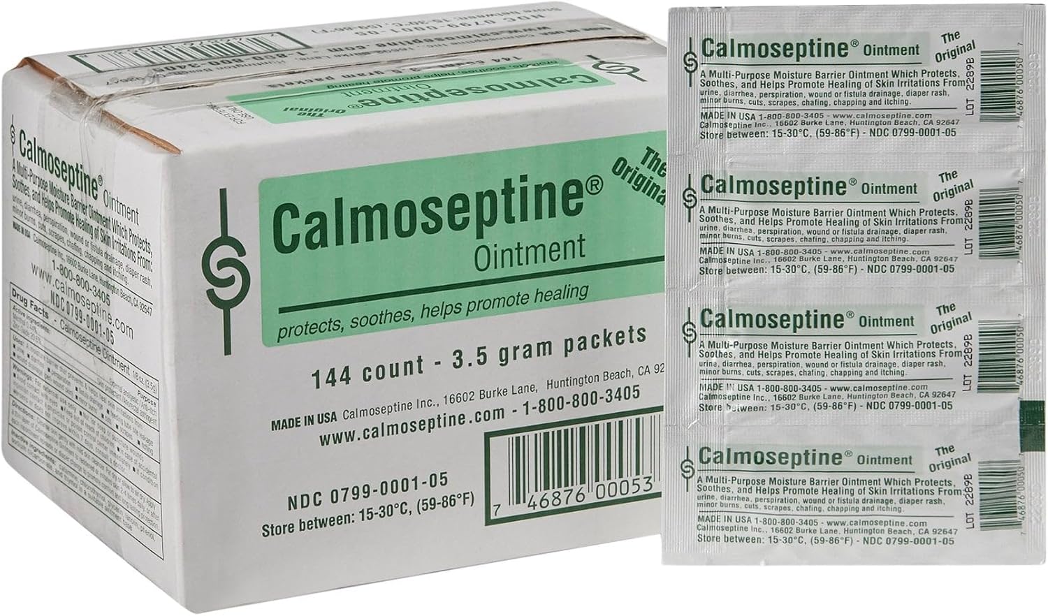 Calmoseptine Skin Protectant 0.125 oz. Individual Packet