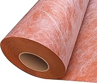 SWPEC Waterproof Tile Underlayment Membrane 0.6mm Thick 325 Sq Ft Roll for Shower Bathroom Sauna Roof PE Fabric