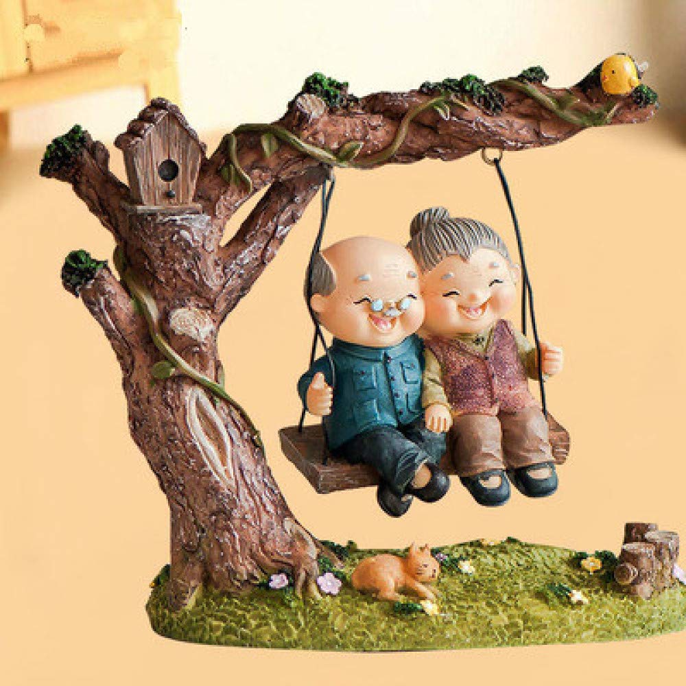 Ornement figurines de grands-parents pour célébrer l'amour éternel