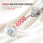 Bonsenkitchen Milk Frother Hanheld with Stand, Battery Operated Coffee Frother, Portable Hand Frother Wand Drink Mixer Perfect for Hot Chocolate, Matcha Lattes, Cappuccino, Kitchen Gifts - Silver