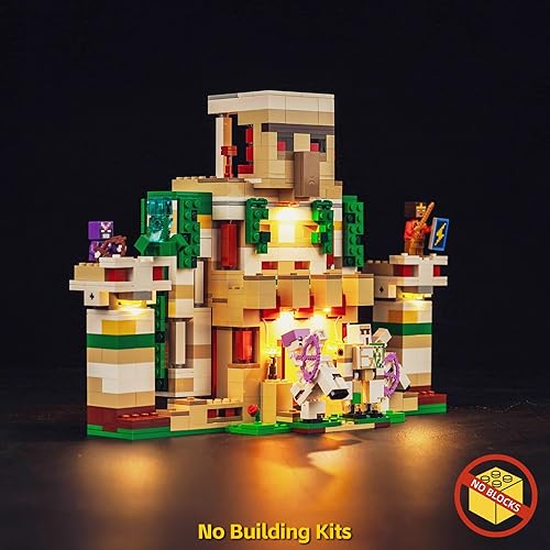 Miniatura 2 de BrickBling Kit de luces compatible con Lego The Iron Golem Fortress - Juego de juguetes de construcción, iluminación creativa compatible con Lego