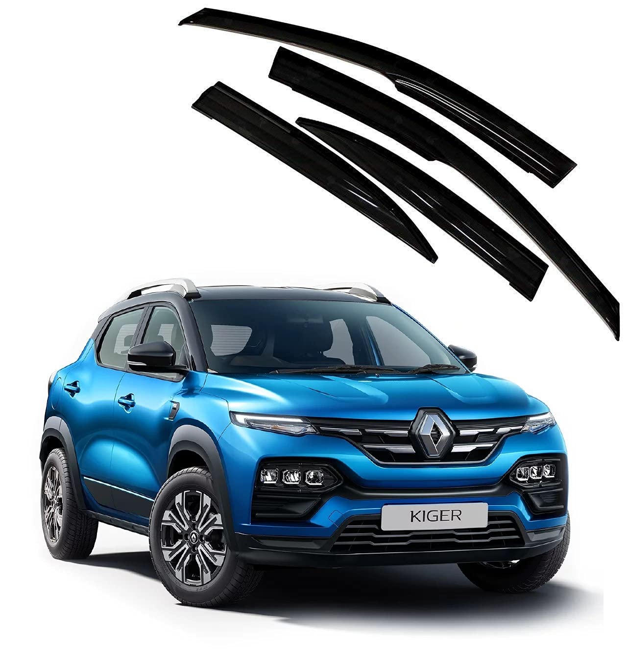 ModifyStyle Unbreakable Wind Deflector/Door Visor/Rain Guard Compatible