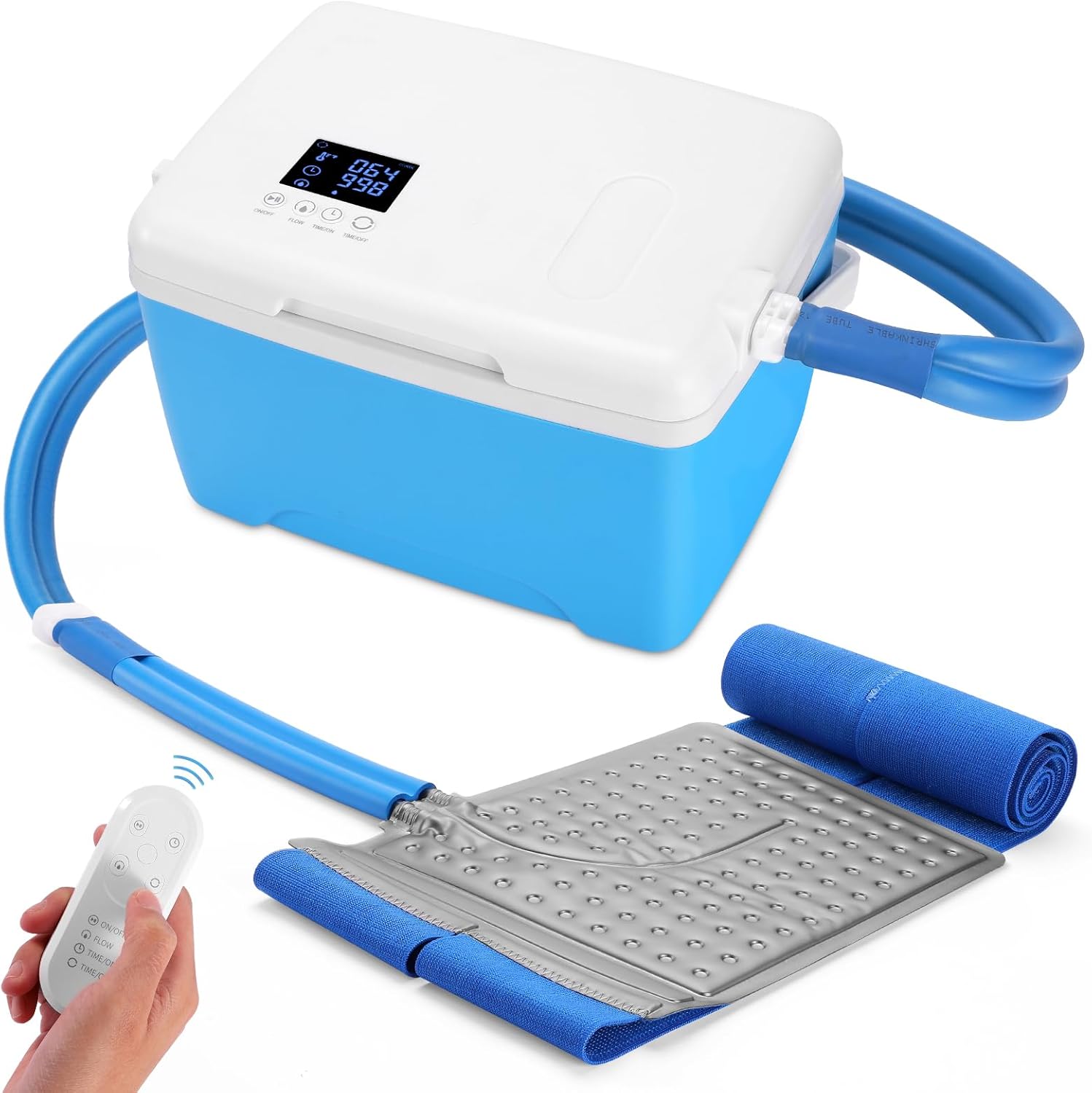 Photo 1 of Ice Machine for Hip Back Belly After Surgery | Power-Saving Mode & Wireless Remote Control & Adjustable Timer & LED Screen, Lumbar Replacement Cold Therapy Compression Pad, Cryotherapy Pain Relief 