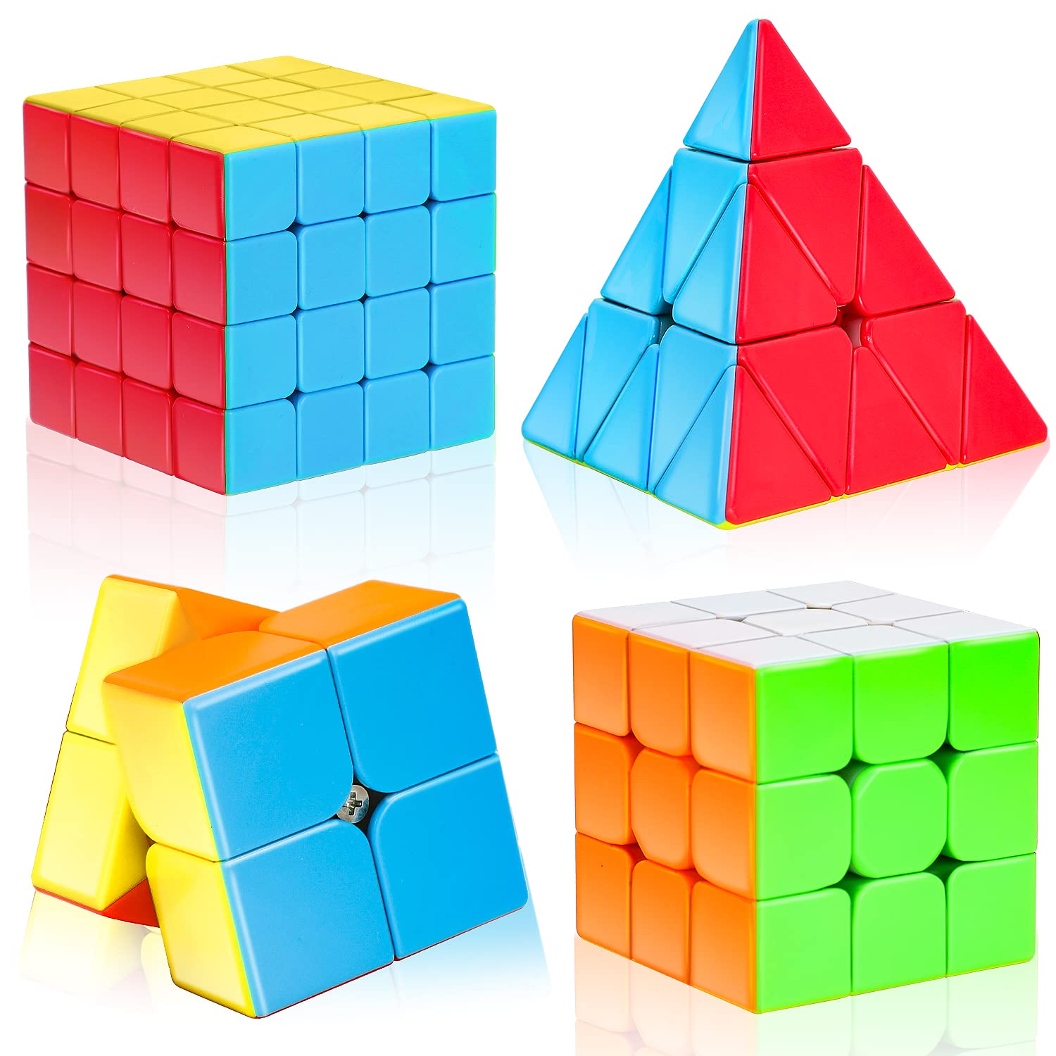 Intermediate Level Cubes Educational Toys For All Ages 3-in-1 Speed Cube Set - 2x2, 3x3 ...