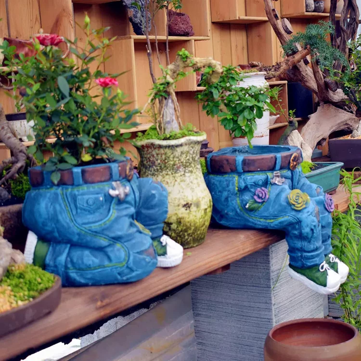 Statues De Lapin De Jardin, Une Paire D'Ornements De Lapin De Jardin Résistants Aux Intempéries