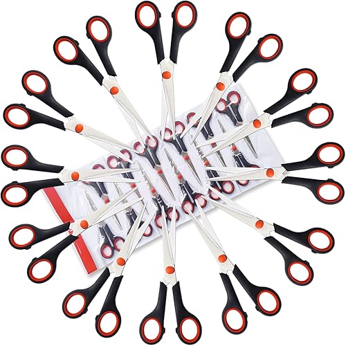 Tijeras multiusos de oficina para estudiantes de 7 pulgadas tijeras ultra afiladas asas de agarre cómodo tijeras para el hogar suministros de