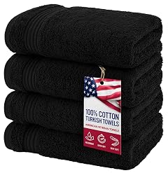 American Veteran Towel Hand Towels for Bathroom Set of 4 100 Cotton Turkish Hand Towel Sets Soft Hand
