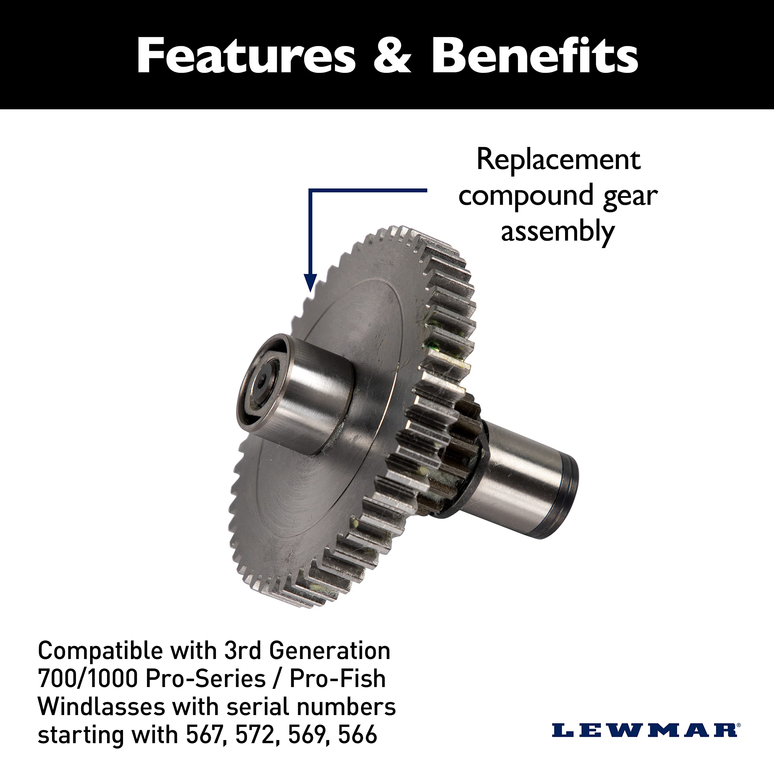Lewmar Replacement Cap/Screw Kit for Pro-Fish Series Boat Anchor Windlasses - 2020201587