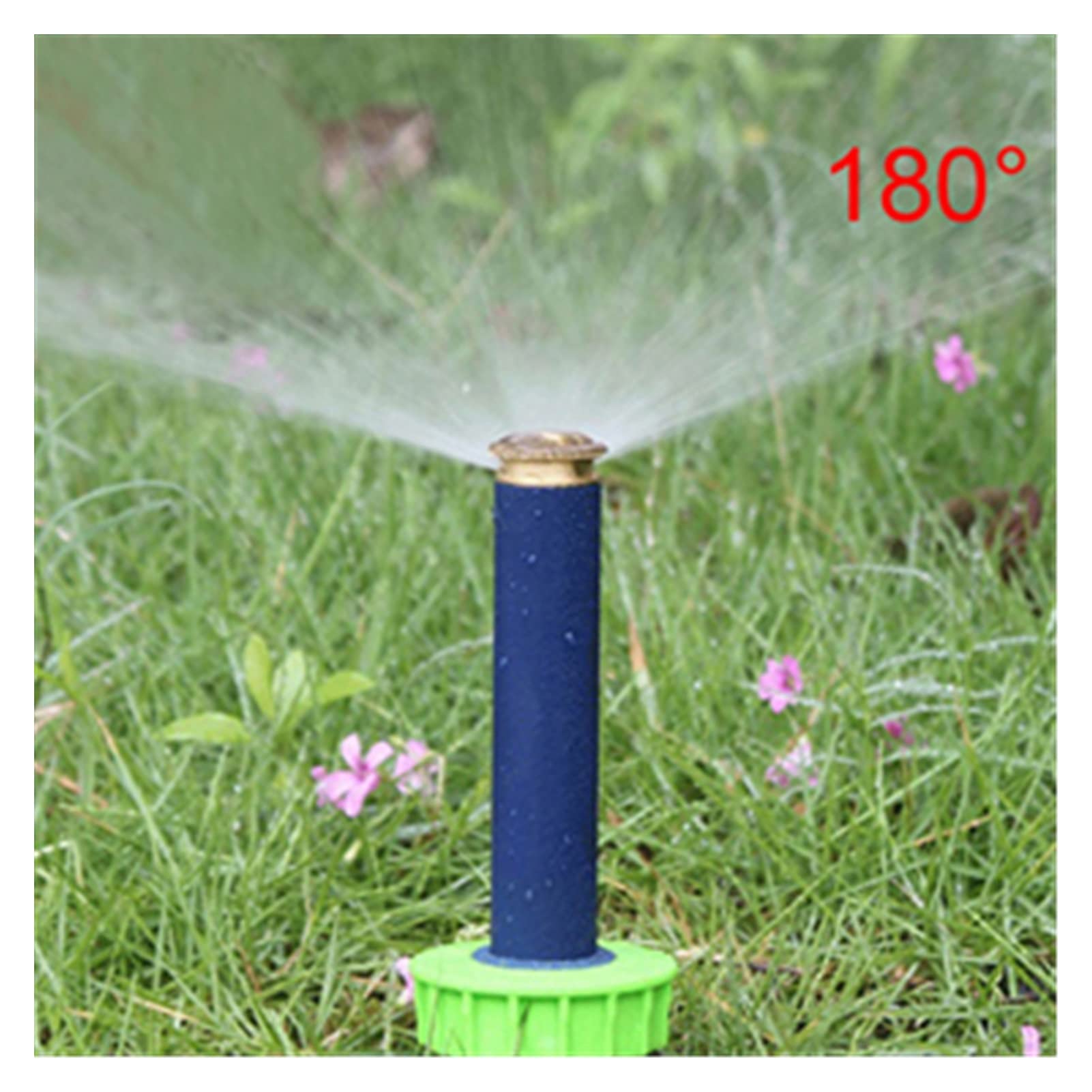 Irrigazione del prato da giardino, 10 pezzi di filo femmina da 1/2 di pollice 90 180 360 gradi pop-up irrigatore per irrigazione del prato (colore: 180 gradi)