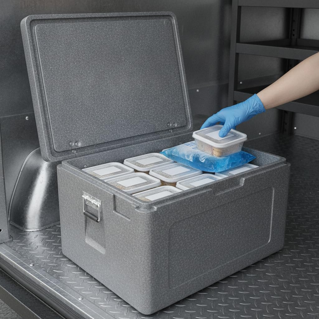 Contenitore Isotermico per Cibi Freddi, Box Isotermico Riutilizzabile, per professionisti