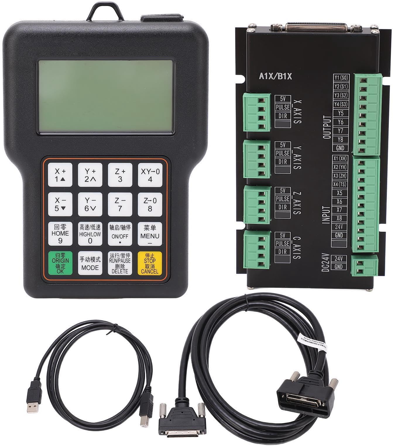 Brilluxa CNC Controller, 8- DSP Motion Controller Control Board, CNC Control System for Plasma Cutting Machine with G Code Processing