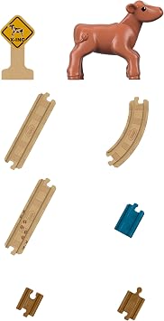 Thomas & Friends - Set Curves and Straight Trains Track Kit in Wooden Toys, FKF54