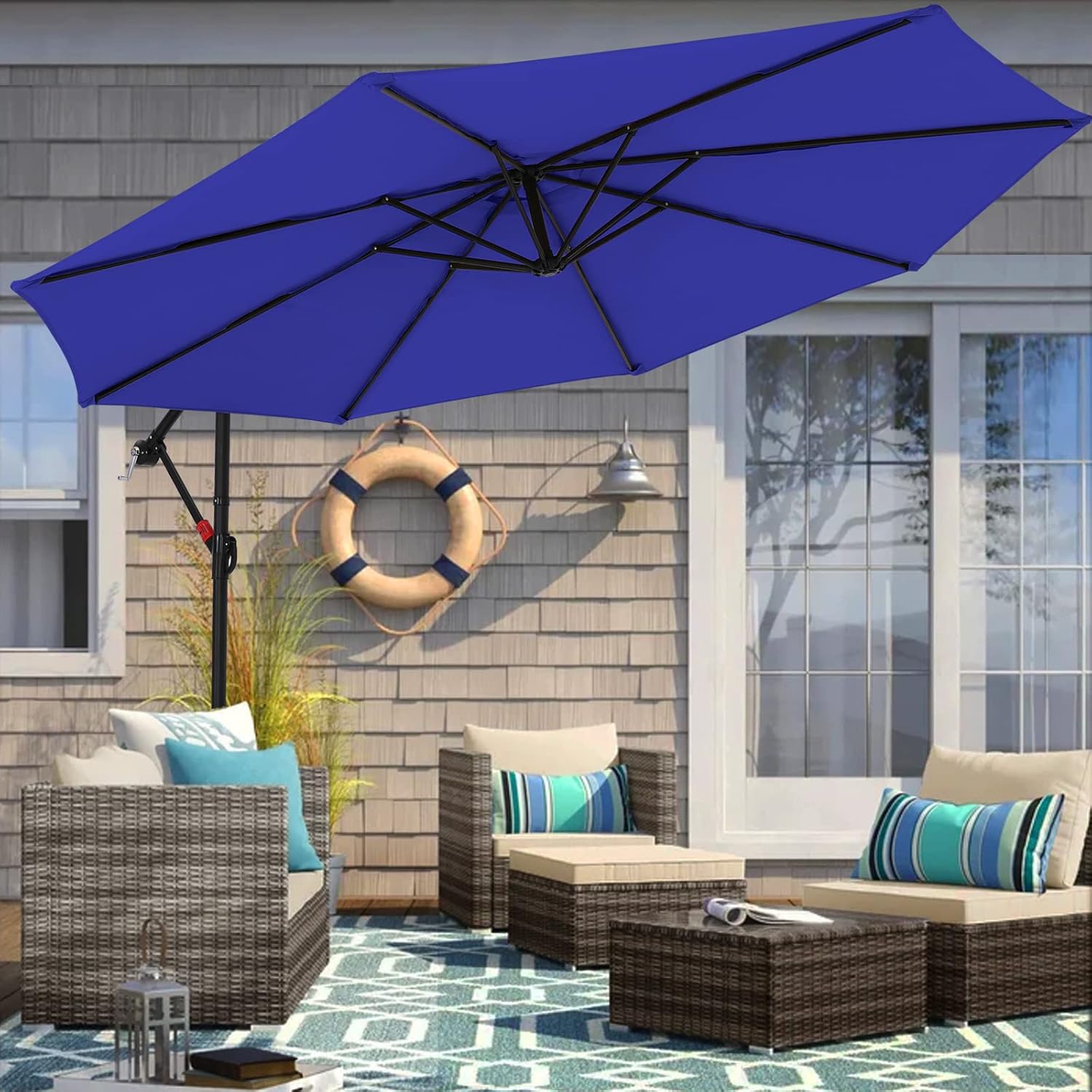 Buy MASTERCANOPY 9FT Patio Umbrella,Outdoor Offset Cantilever Umbrella