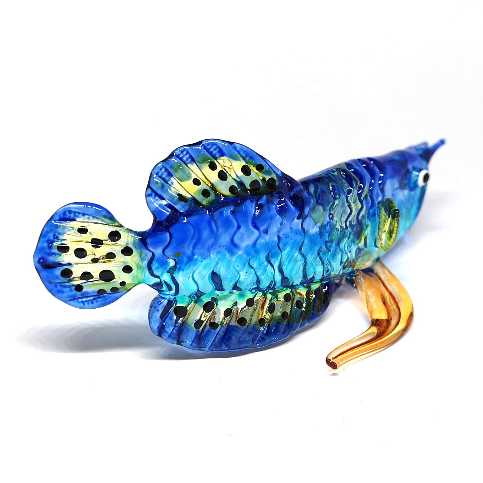 Amazon.co.jp: ZOOCRAFT トロピカル ガラス アロワナ 魚 置物 ブルー