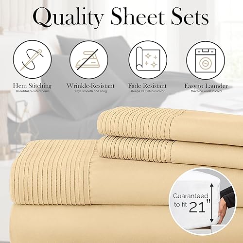 Miniatura 4 de SouthshoreFine Linens, juego de ropa de cama con bolsillo profundo
