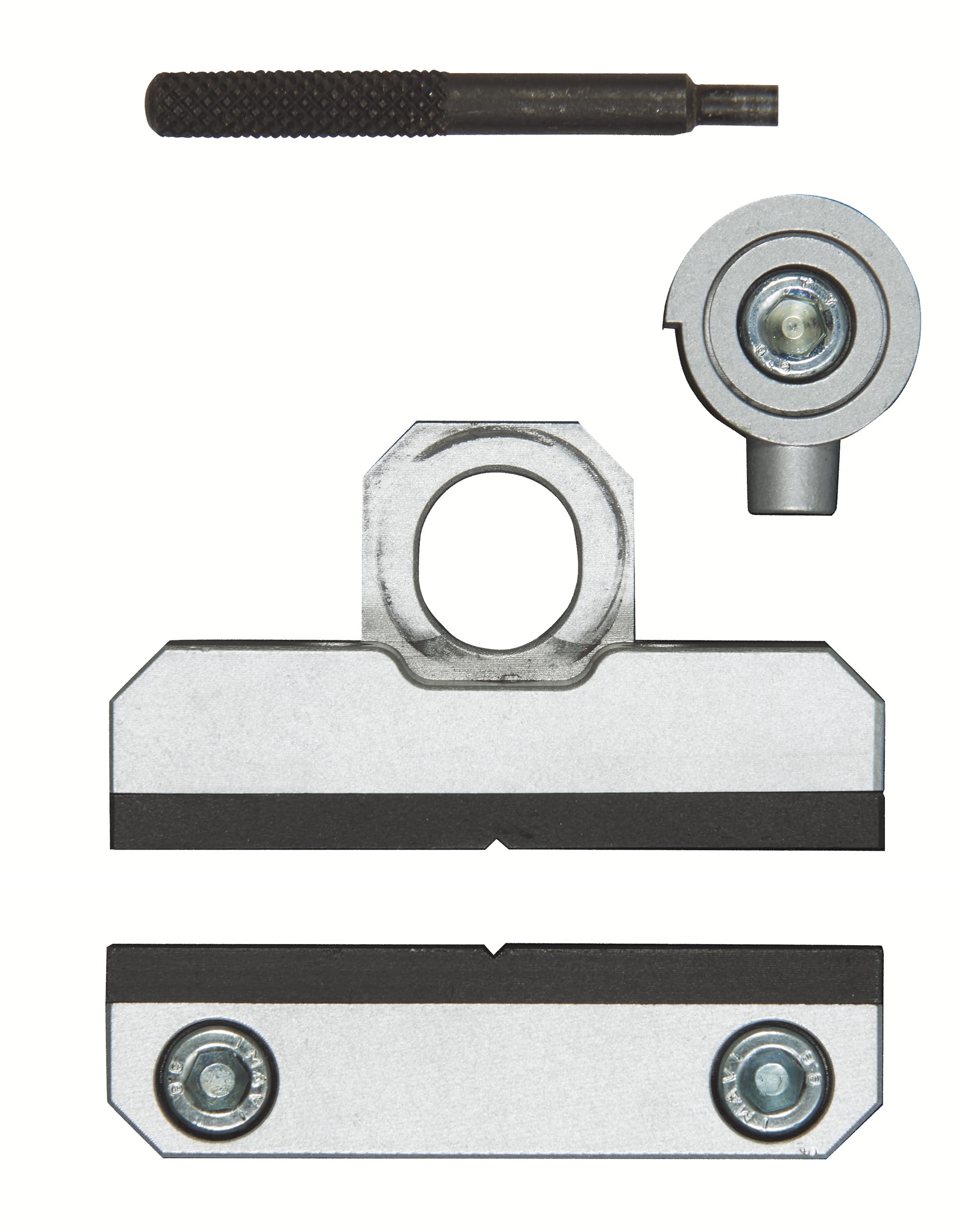 Proxxon 24270 Eccentric Clamping Device ES70 (Eccentric Stroke 1.5 mm, Jaw Width 70 mm, Jaw Height 15 mm, Colour Silver, for Cross Tables KT70 and