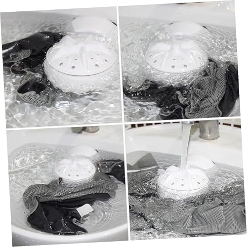 Miniatura 8 de VALICLUD Portable Mini Turbine Washer with Vibration Deep Cleaning USB Powered Travel Washing Machine for Lightweight Clothes Socks and Fruits