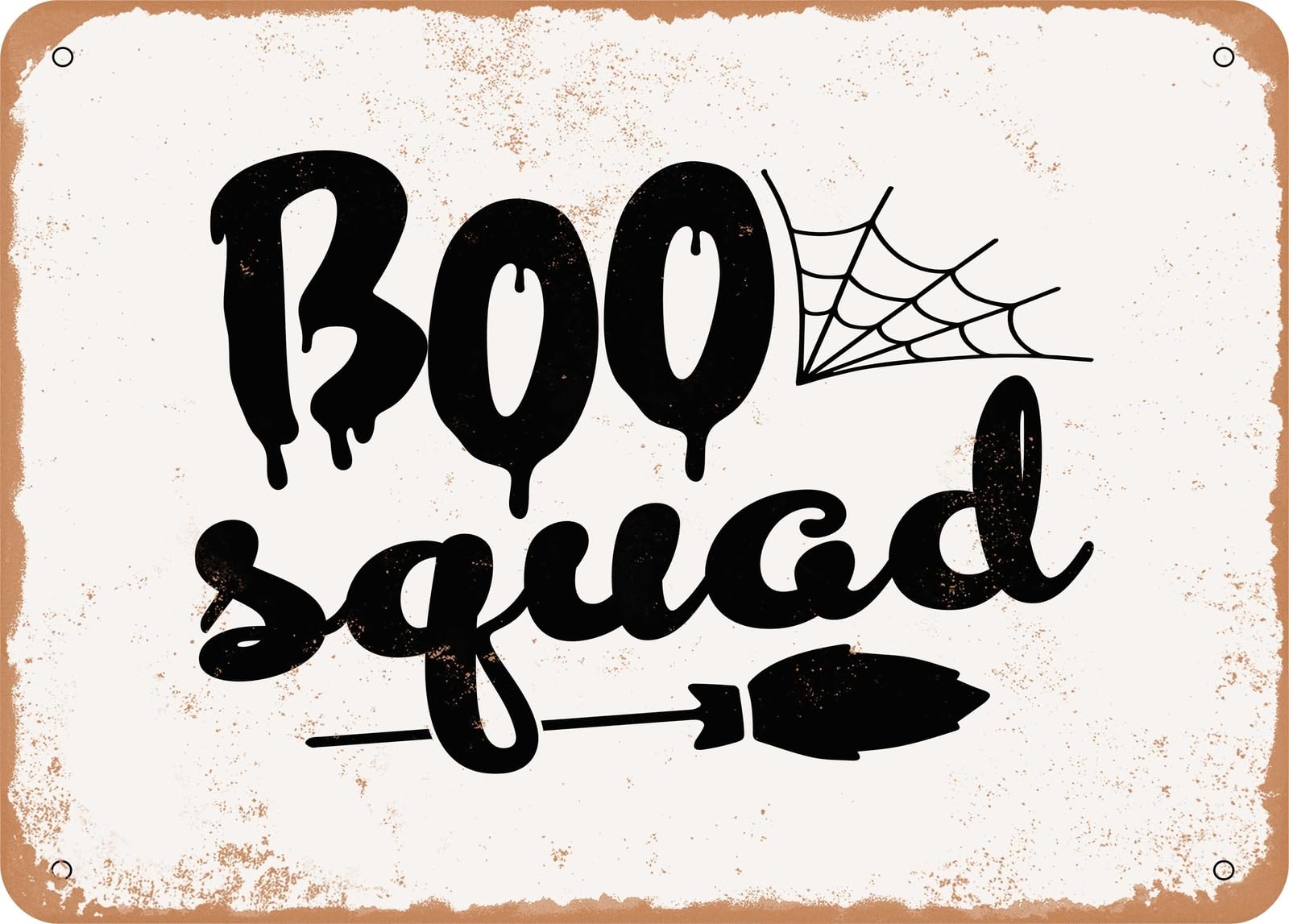Metal Sign - Boo Squad - 3 - Vintage Look Sign home decor