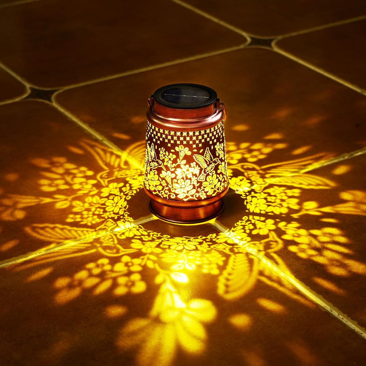 Homemory Solar Lanterns Hummingbird Lights Outdoor Waterproof Garden Decor