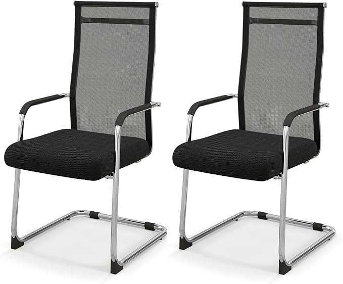 SFAREST Meeting Office Chairs Set of 2/4, Mesh Reception Desk Chairs