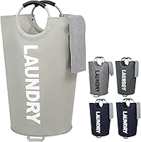 Vista 12 de ZERO JET LAG - Cesta de lavandería (tamaño XL, 7 colores) plegable de tela para colada