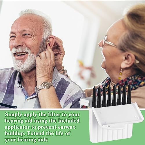 Miniatura 6 de TrelaCo 120 filtros de cera para audífonos, kit de limpieza auditiva, accesorios para herramientas de limpieza, paquete de 15 (0.039 pulgadas)
