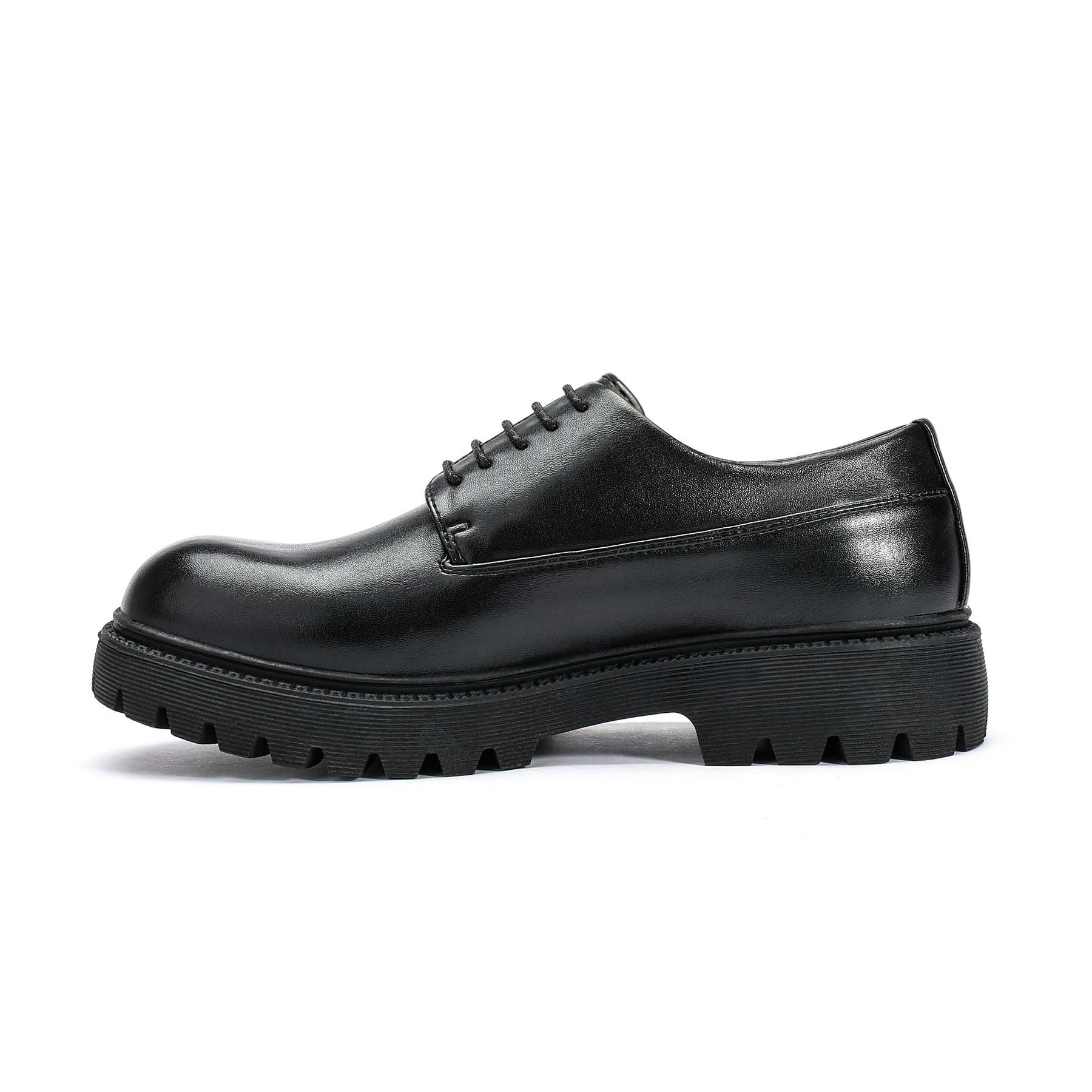 Allthemen Derby Uomo Stringate Business Eleganti Scarpe Brogue Basse Vintage PU Oxford Lace Classiche
