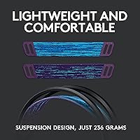Vista 3 de Logitech G535 Lightspeed - Auriculares inalámbricos para videojuegos, ligeros, con micrófono abatible para silenciar, estéreo, compatibles con PC