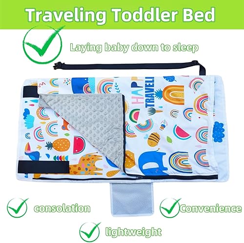 Miniatura 4 de Cama de avión para niños pequeños, extensor de asiento de avión para niños, cama de viaje portátil para niños, esencial de viaje para niños, cuna de