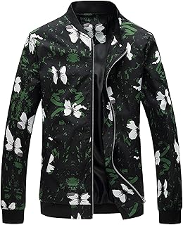 Jaqueta masculina casual de manga comprida com estampa de moda outono e inverno jaqueta grossa de inverno