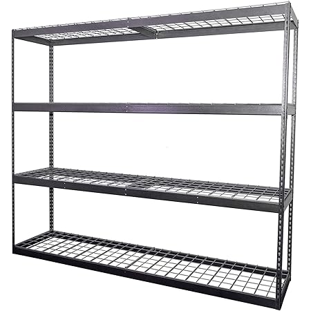 Amazon.com - MonsterRAX Bin Rack with (5-Pack) 27 Gallon Storage Totes ...