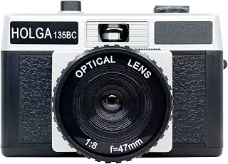 Holga 135BC 35mm 角曲がったフィルムカメラ - シルバー/ブラック