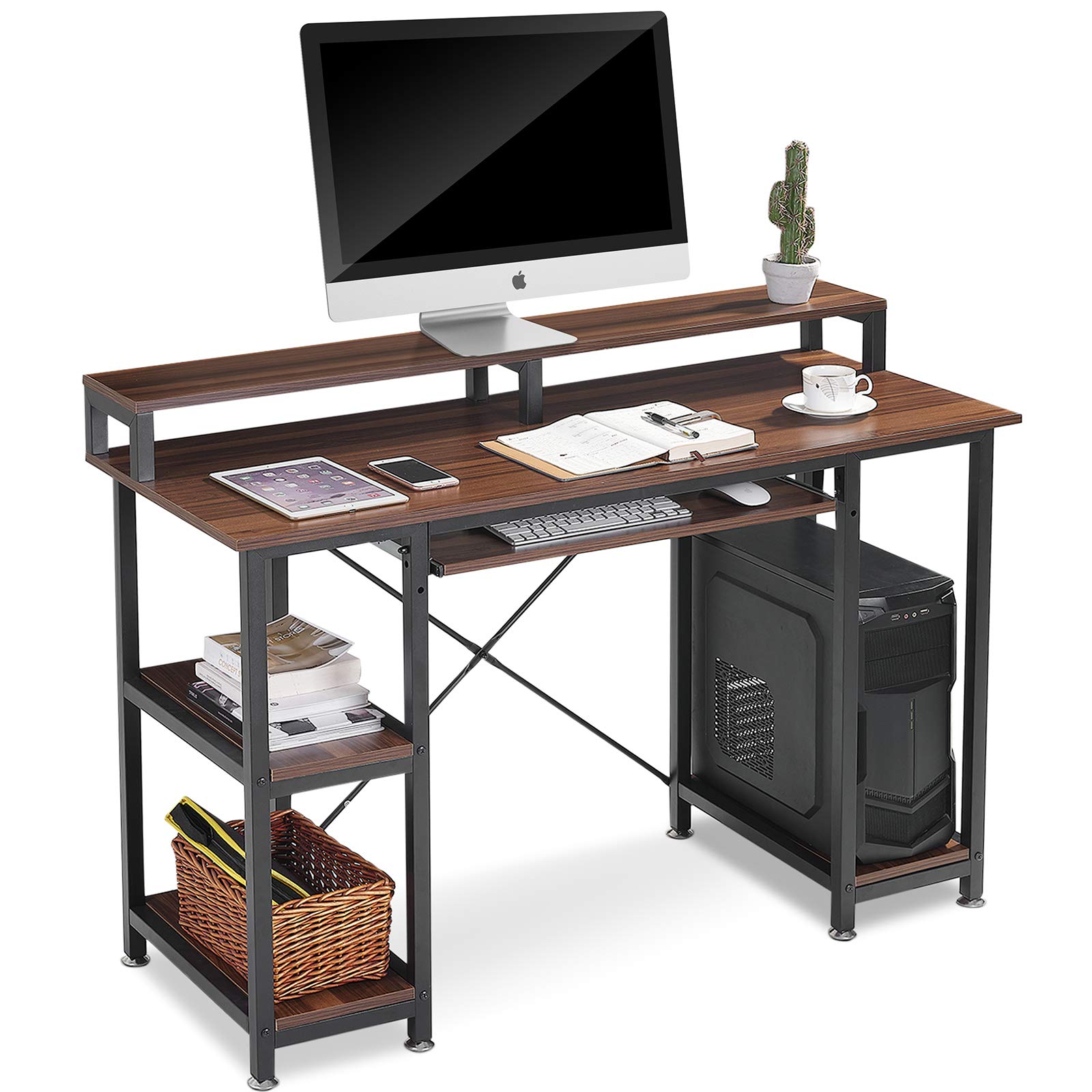 Buy Computer Desk with Keyboard Tray, QooWare 47" Writing Desk w