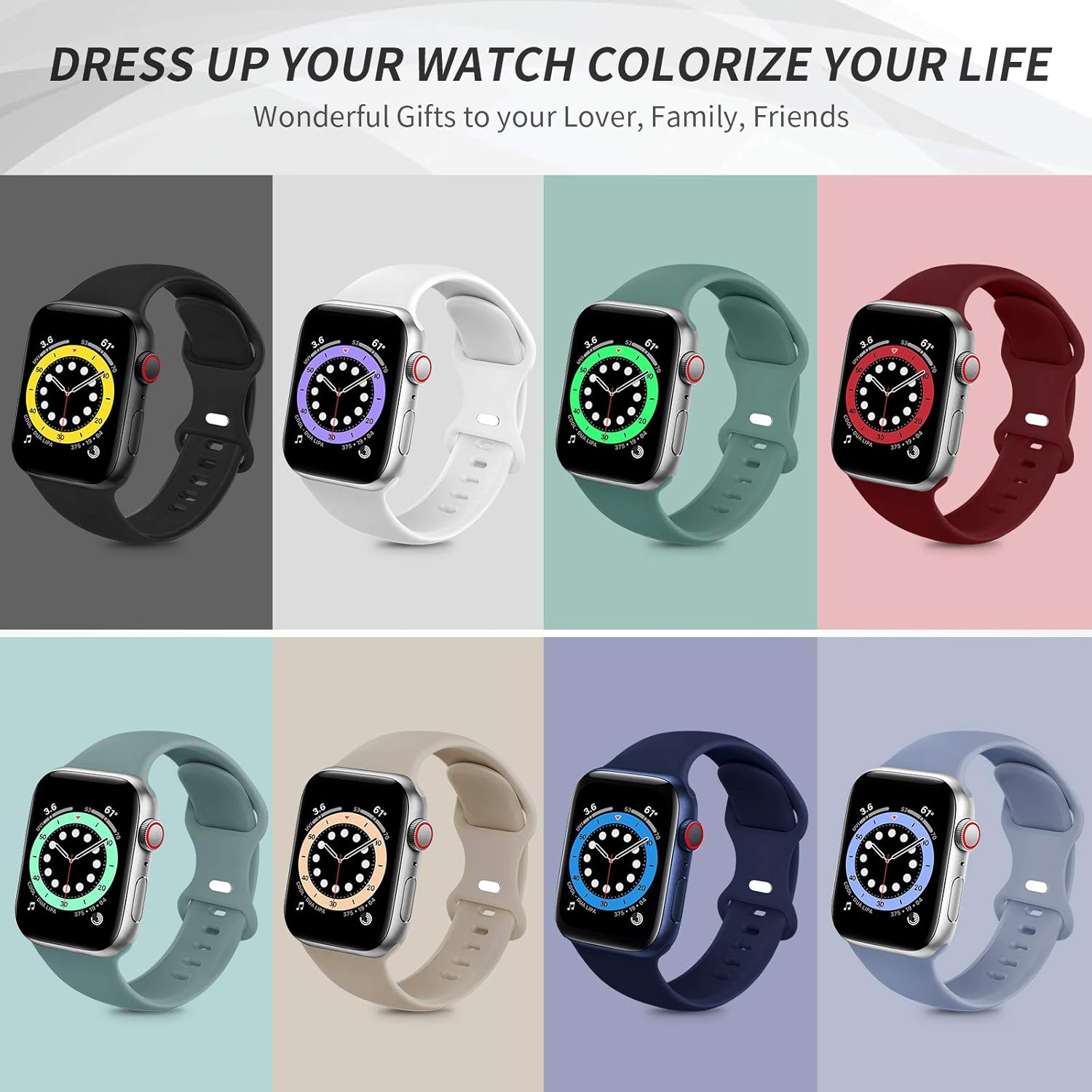 ZALAVER Compatible Silicone Replacement iWatch Image