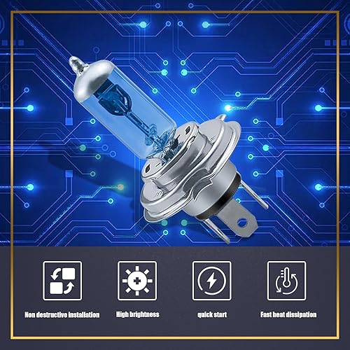 Miniatura 4 de UGSHY 2 bombillas LED H7, foco de luz baja de 6000 K, blanco frío, 12 V, 100 W, haz alto de luz baja, luz antiniebla, kit de conversión LED súper