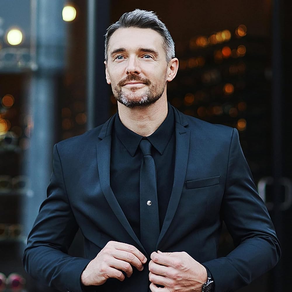 14K ゴールド　ネクタイピン Amazon | THUNARAZ タイタック 8個 メンズ タイピン レギュラータイ用