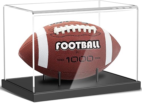 Miniatura 10 de Caja de exhibición de fútbol KKU, caja de exhibición de fútbol acrílico, soporte de fútbol autografiado, caja de exhibición de fútbol sin necesidad