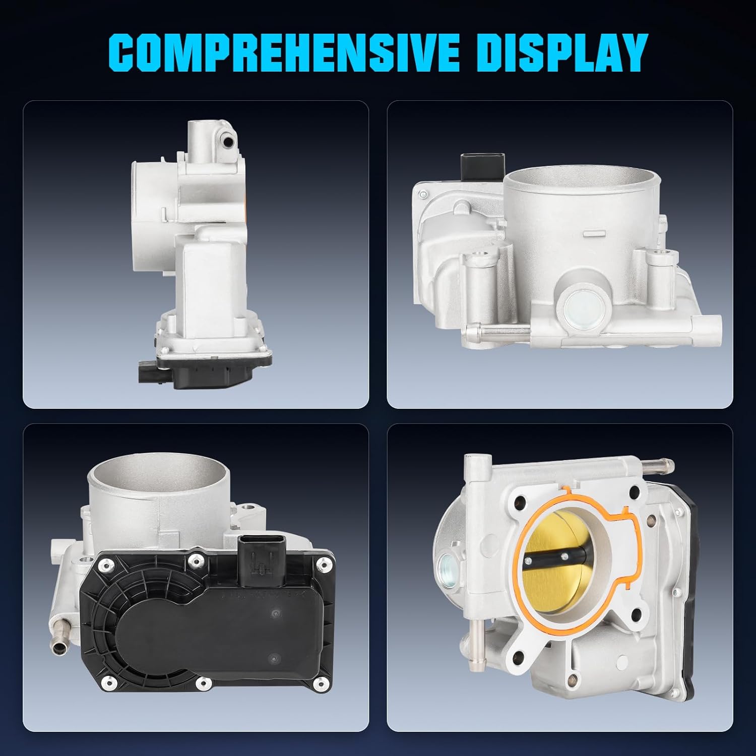 Electronic Throttle Body Compatible with Mazda 3 L4 2L 2006-13/2.3L 2013, for Mazda 5 2.3L 2008-2010, for L3R4-13-640 125001390