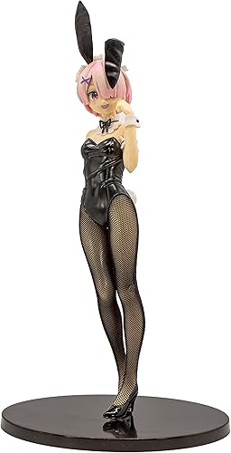 Vista 15 de Re Zero Rem Remu Black Bunny Suit Version Lindo Coleccionable Decorativo Duo Figura Combo Rem Remu Duo